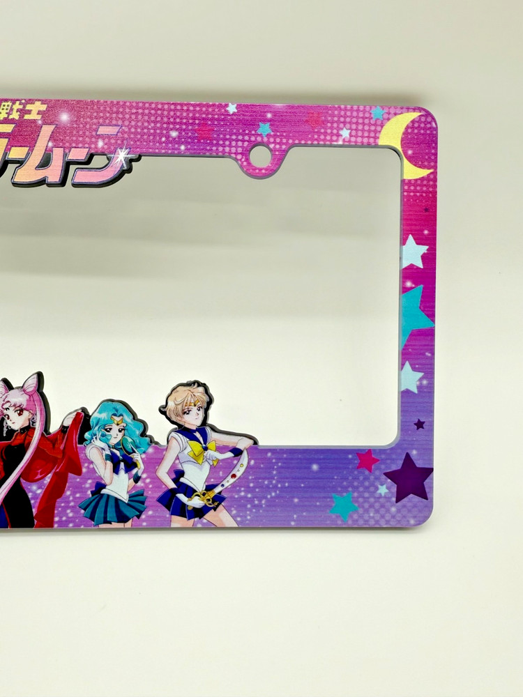 Sailor Moon License Plate Frame Outer Sailor Guardians