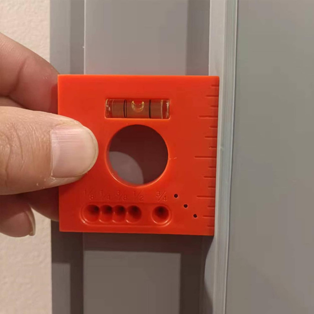 2PCS Marks Offset Ruler with Level - 5 in 1 Multifunction Ruler for Parallel Lin