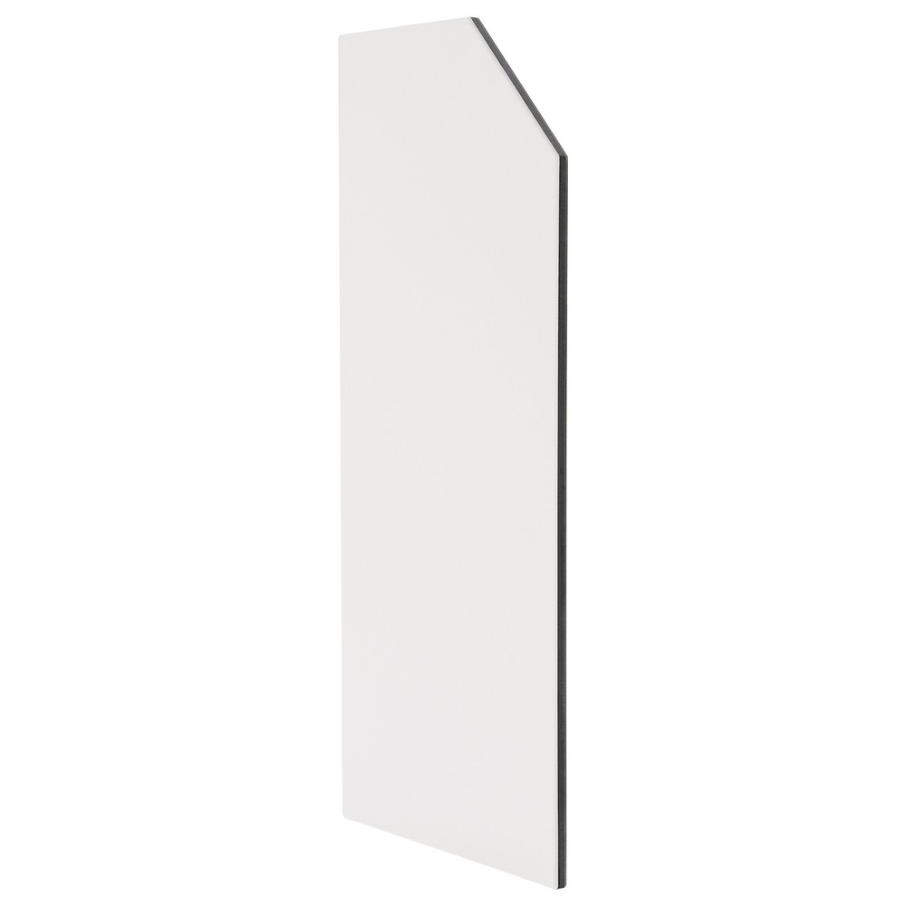 Wall-Mounted Urinal Partition Panel with Bevel Angle for Privacy