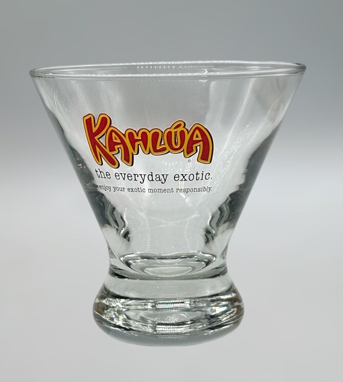 KAHLUA Liqueur Cocktail Glass 3.75" Tall
