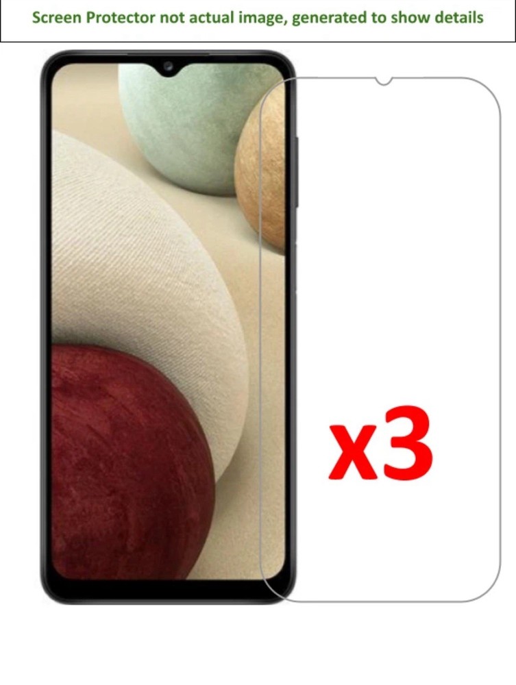 3 Pack Galaxy A03 & A03s Clear Plastic Screen Protectors w/ Cloth