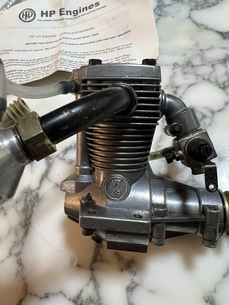 HP VT 49 4 Stroke RC Airplane Engine Used Untested Clean
