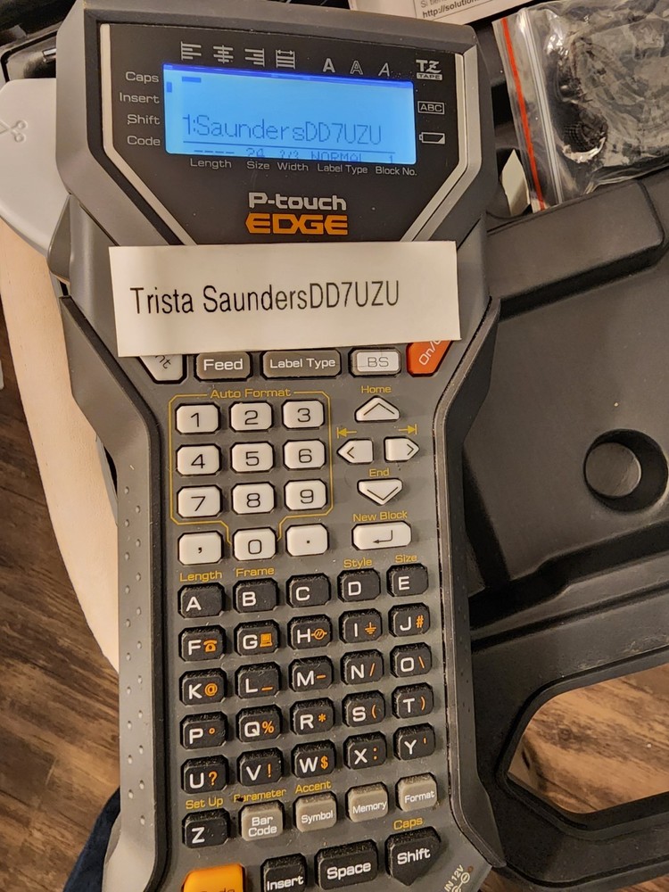 Brother P-touch EDGE Electronic Label Maker PT-7500 Tested Working