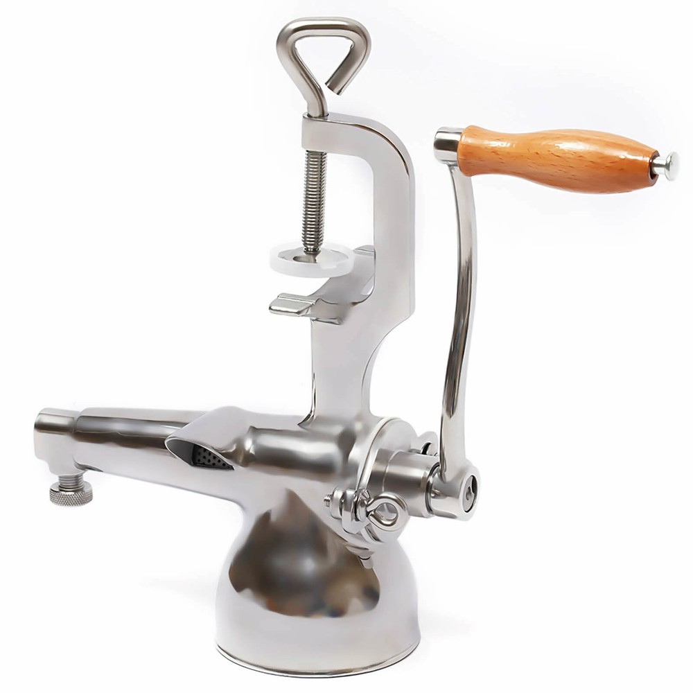 Manual Wheatgrass Juicing Hand Press Wheat Grass Fruit Juicer Extractor silver