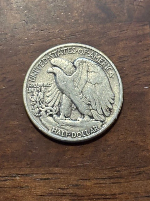 1942 walking liberty silver half dollar