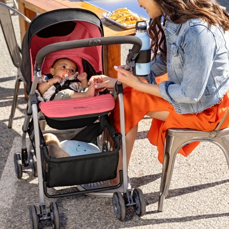 Lightweight Reversible Stroller Modular Design One-Hand Steering Large Storage