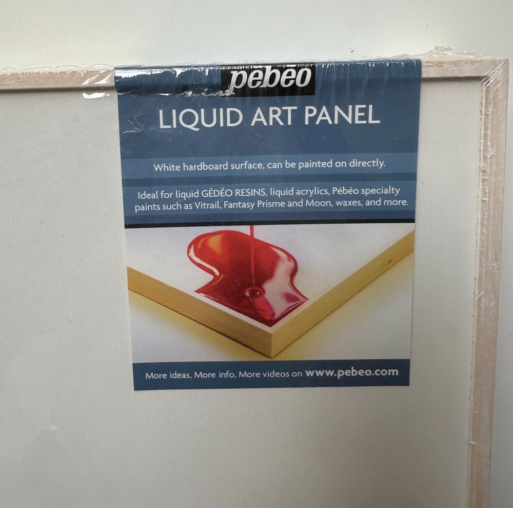 Pebeo Liquid Art Panel - 10" x 10"