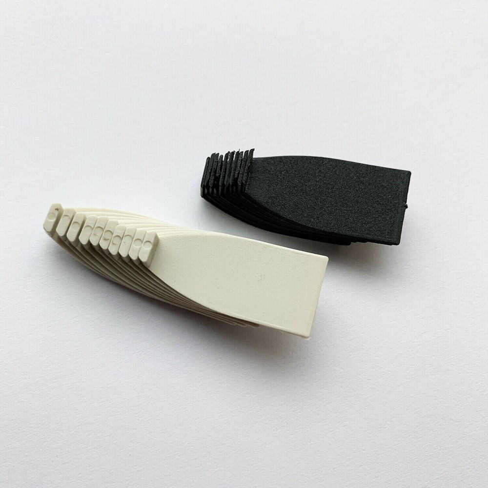 10 Sets Violin Viola Bow Tip Material Plastic Black Tip White Tip Making Parts