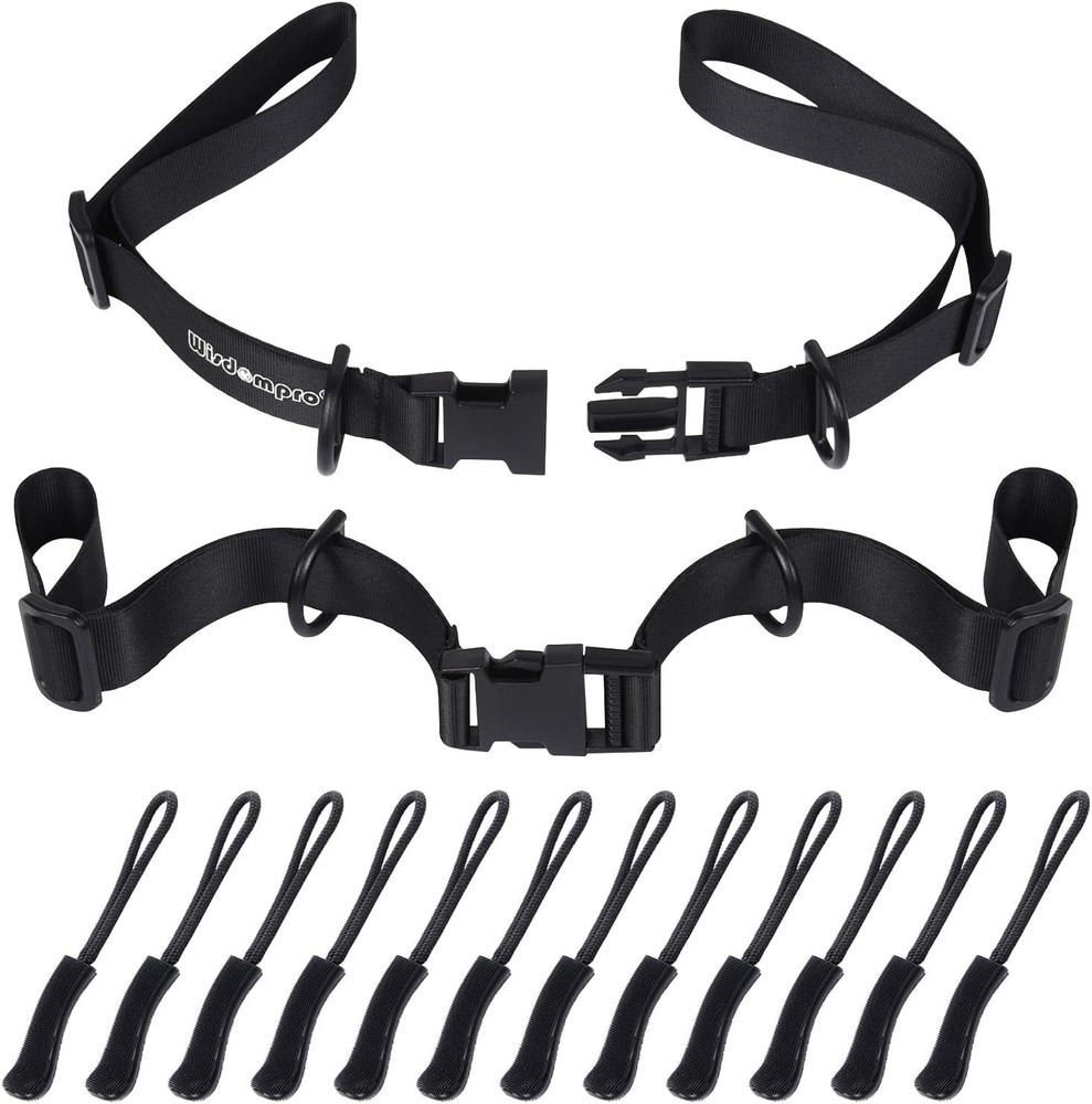 Wisdompro 2 Pack Backpack Chest Straps, Heavy Duty Adjustable Backpack Sternum S