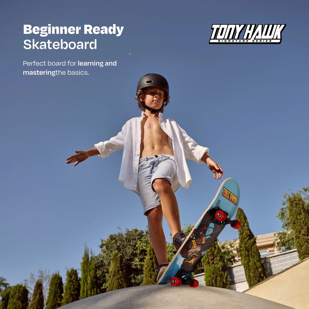 Series 31" Skateboard for Beginners, First Time Skateboarder, Hawk