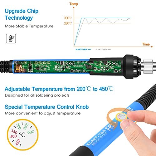 Soldering Iron Kit Electronics, 60W Soldering Welding Iron Tools , 5pcs