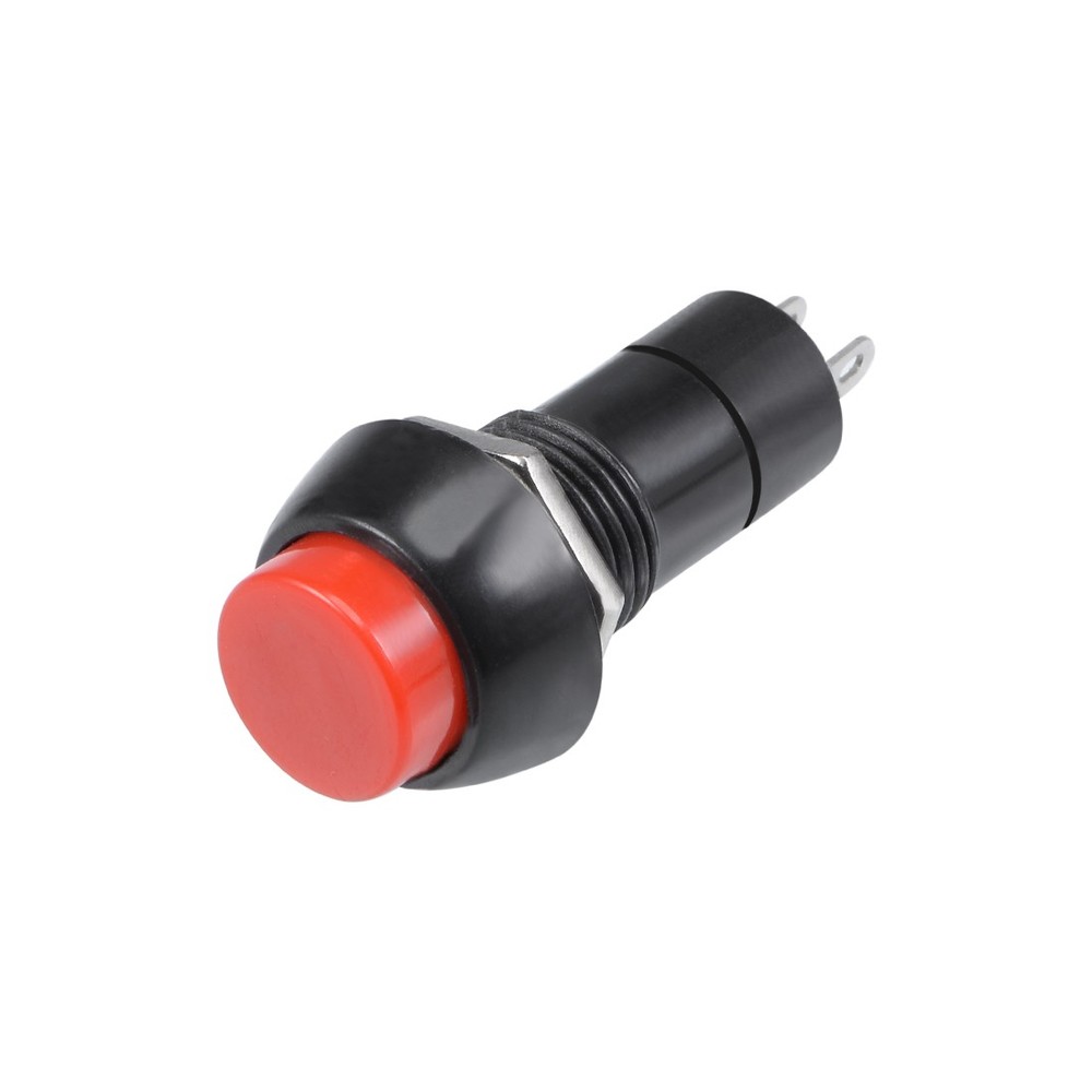 20Pcs 12mm Red Momentary Push Button Switch Round Flat Button SPST NO