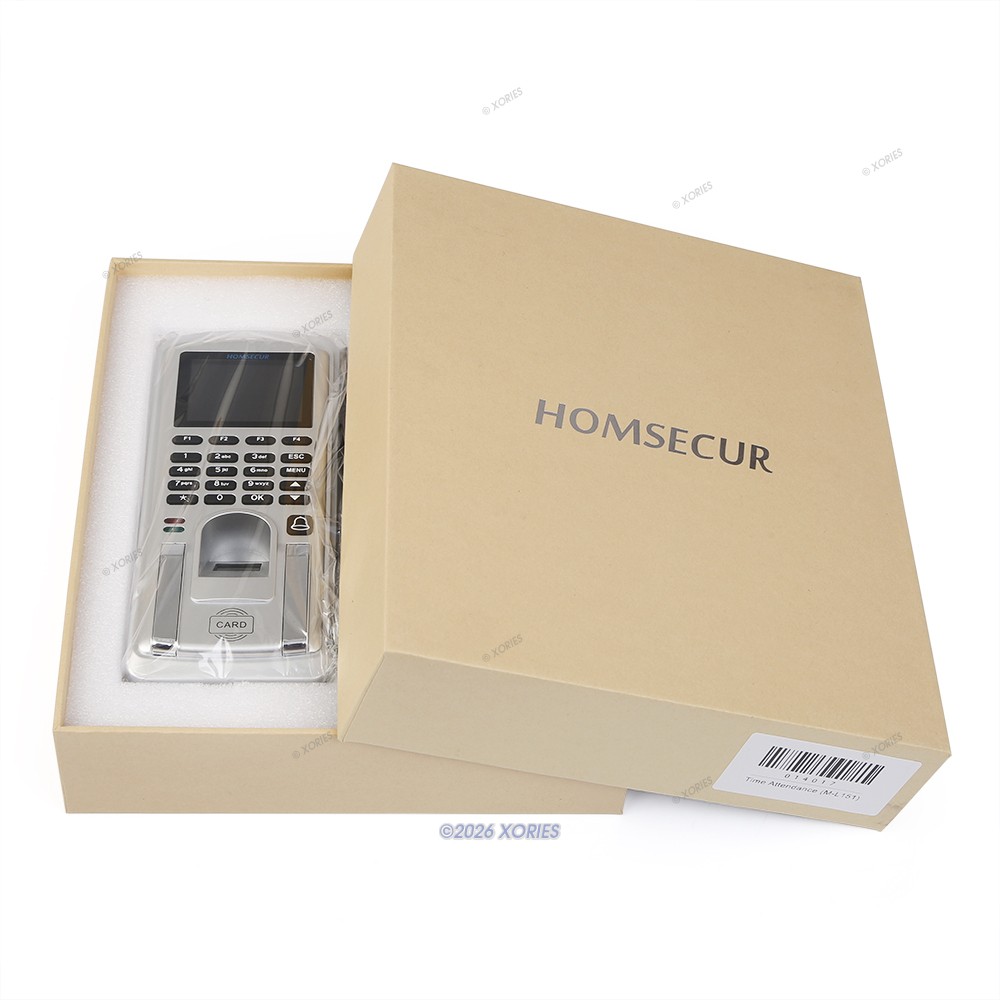 HOMSECUR Support Remote Access WiFi Time Clock And Access Control + RFID Reader