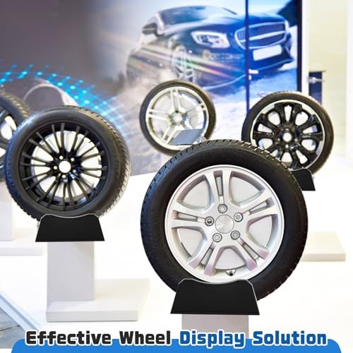 Pcs Car Tire Display Stand Wheel Display Rack Adjustable Width Rim Storage 2