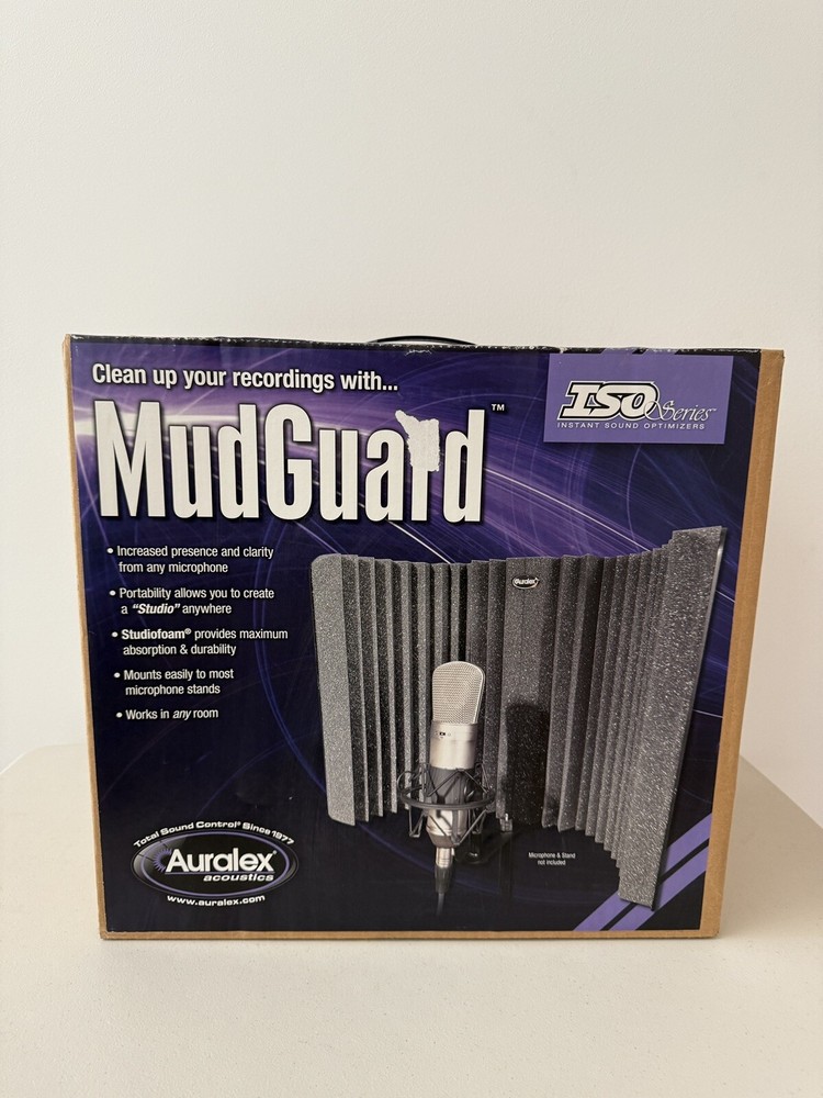Auralex Acoustics Audio MudGuard for Studio Microphone Isolation Shield NEW
