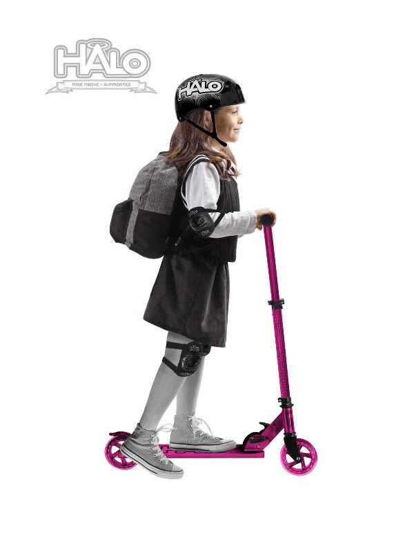 Halo Premium Inline Scooter - Candy Chrome Edition - Pink Foldable Adjustable