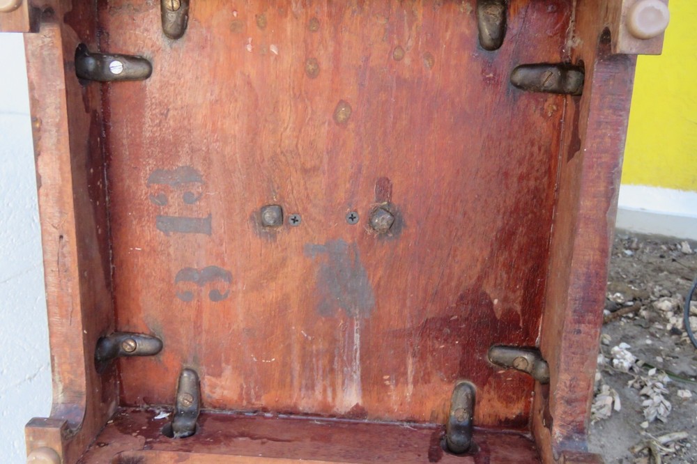 Early 1900s Spindle Plant Statue Stand 5896A