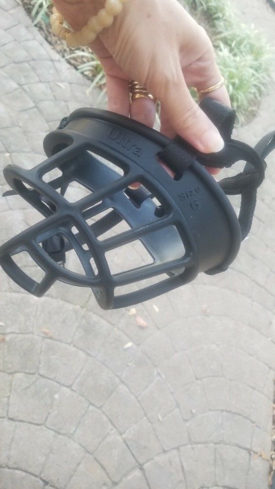 Baskerville Ultra Muzzle Size 6 Comfortable Hard Mesh Basket