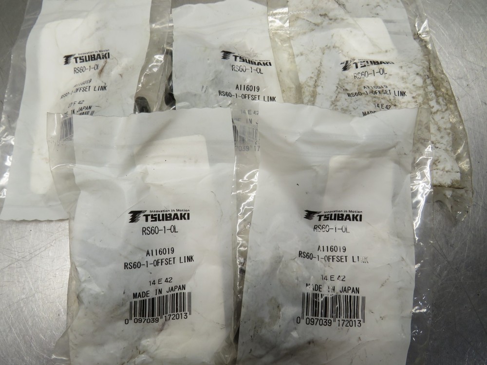 Tsubaki RS60-1-OL Offset Link Lot of 5!