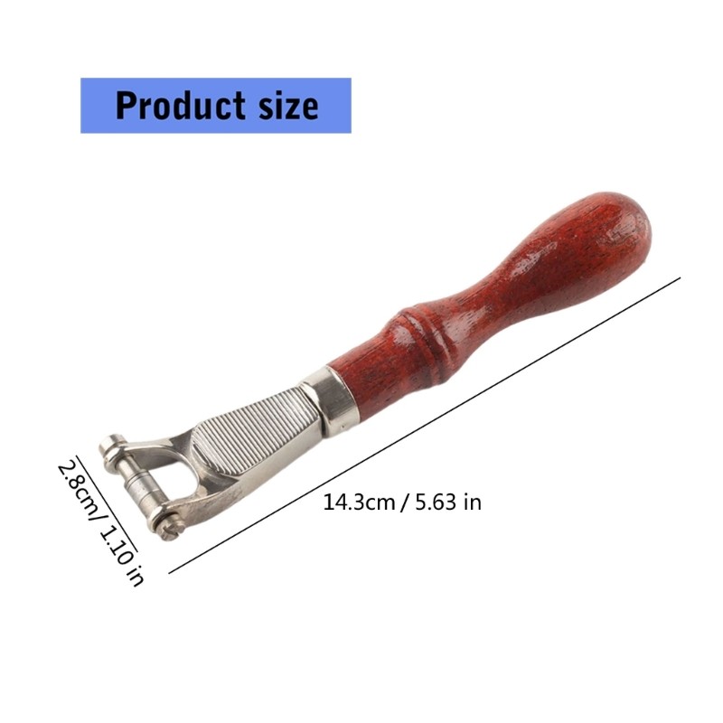 Large Leather Embossing Wheel Handle Craft Tool for Jewelry Making