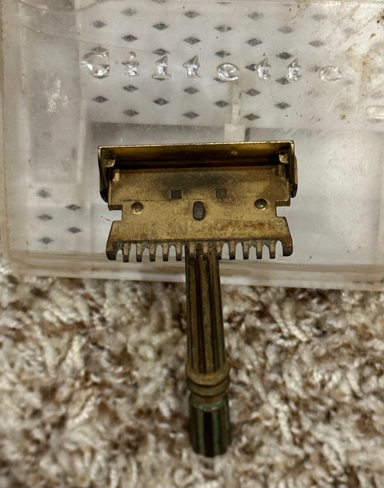 Gem Micromatic Safety Razor with Gillette Case