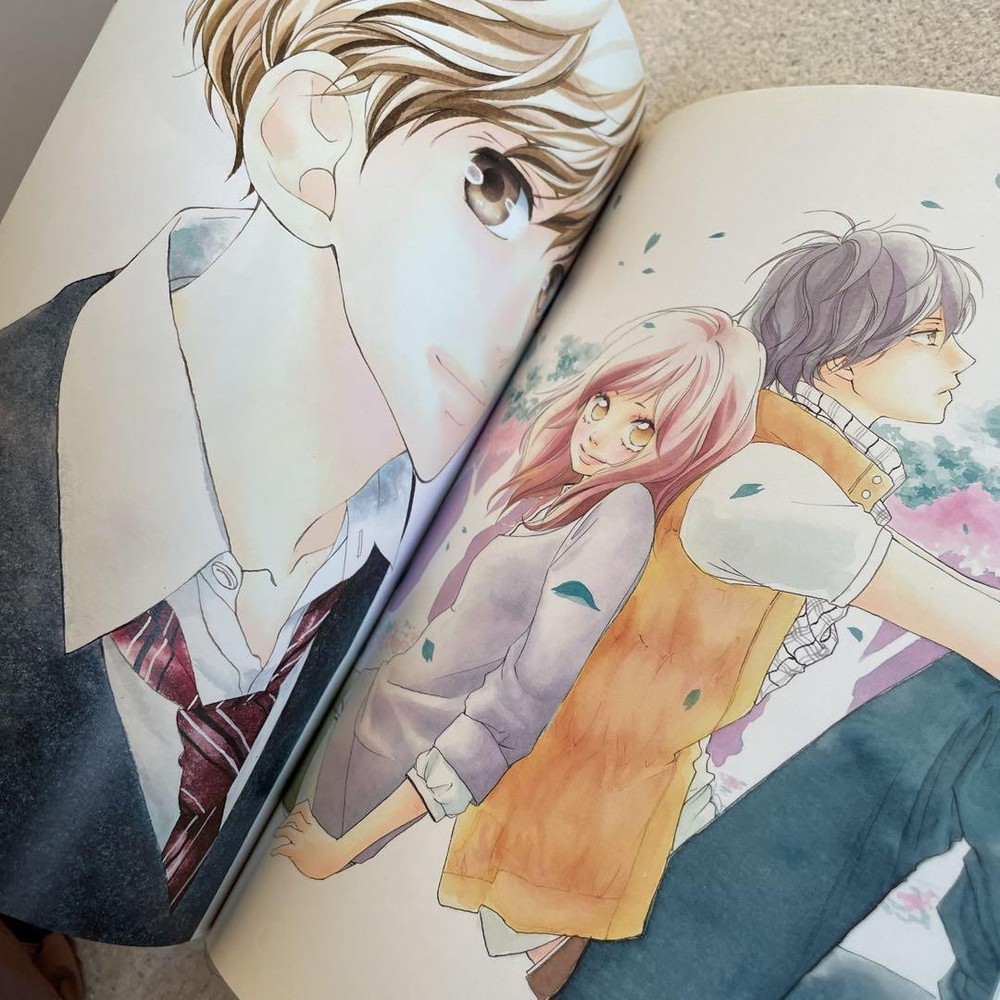 Ao-Haru-Ride Strobe Edge Art Book Io Sakisaka Illustrations Blue Spring Comics