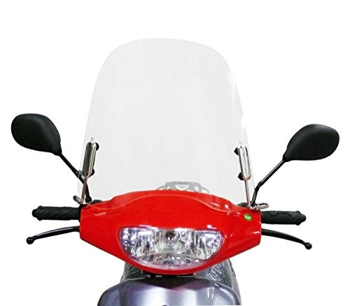 Scooter Windshield 3mm Clear Plastic Acrylic with Hardware