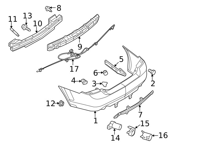 Tail Lamp Assembly Nut 1 BOLT