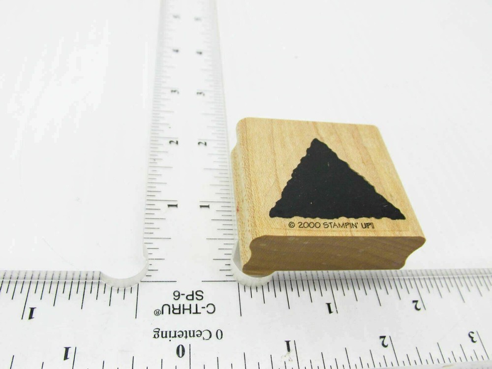 Imagine It's A Triangle It's A Tree Rubber Stamp - Stamp Set D185
