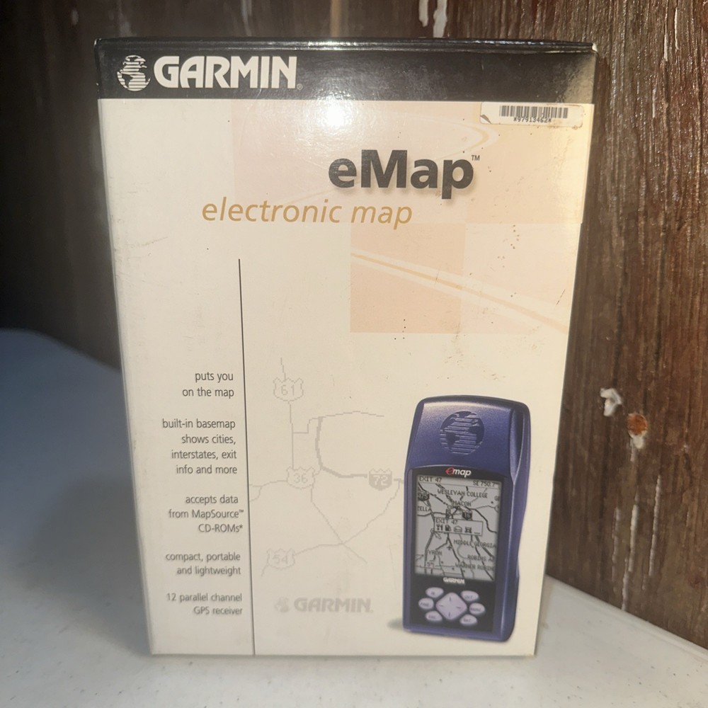 Garmin eMap Electronic Map Portable UnitGPS Navigation Unit Tested Powers On