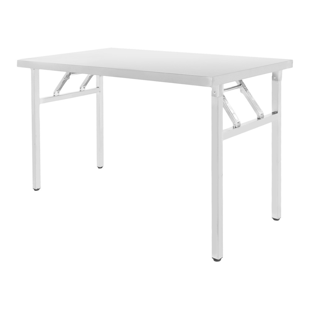 Stainless Steel Workbench Folding Dining Table Folding Table 120*60*75cm Kitchen
