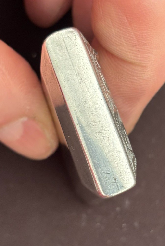 Antique Victorian Solid Silver Snuff Box. Birmingham 1898. (SB 1)