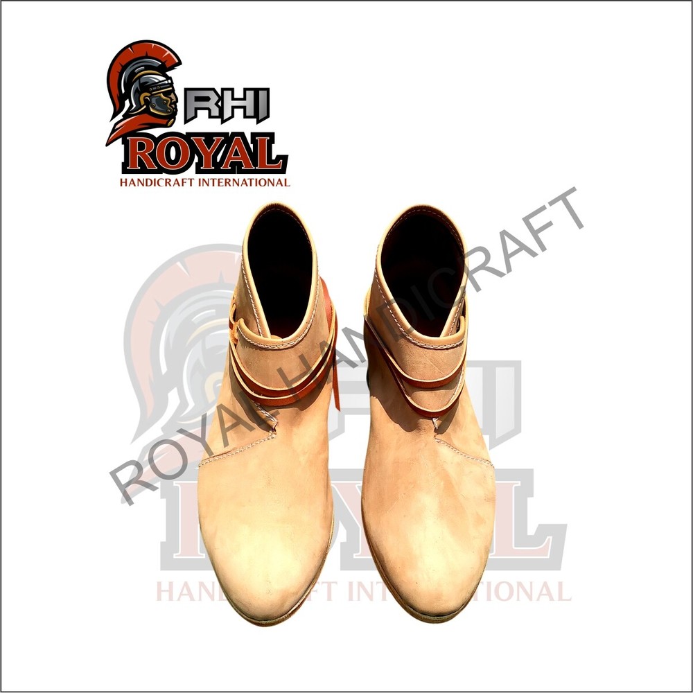 Authentic medieval boots Handmade leather boots Knights boots