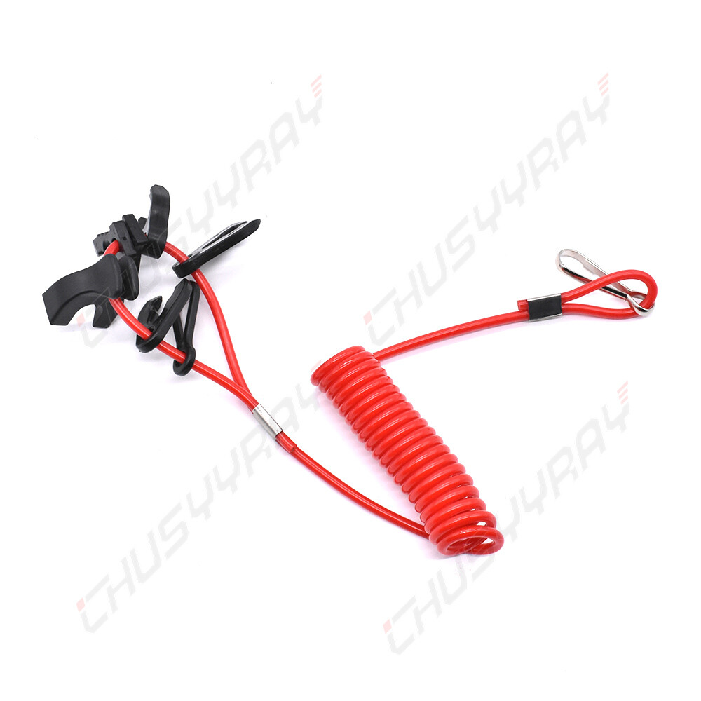 Universal Boat Outboard Engine Motor Kill Stop Switch & Safety Tether Lanyard