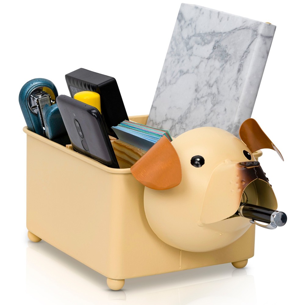 Made Easy Kit Desk Organizer, with Module Compartments (Brown Dog)