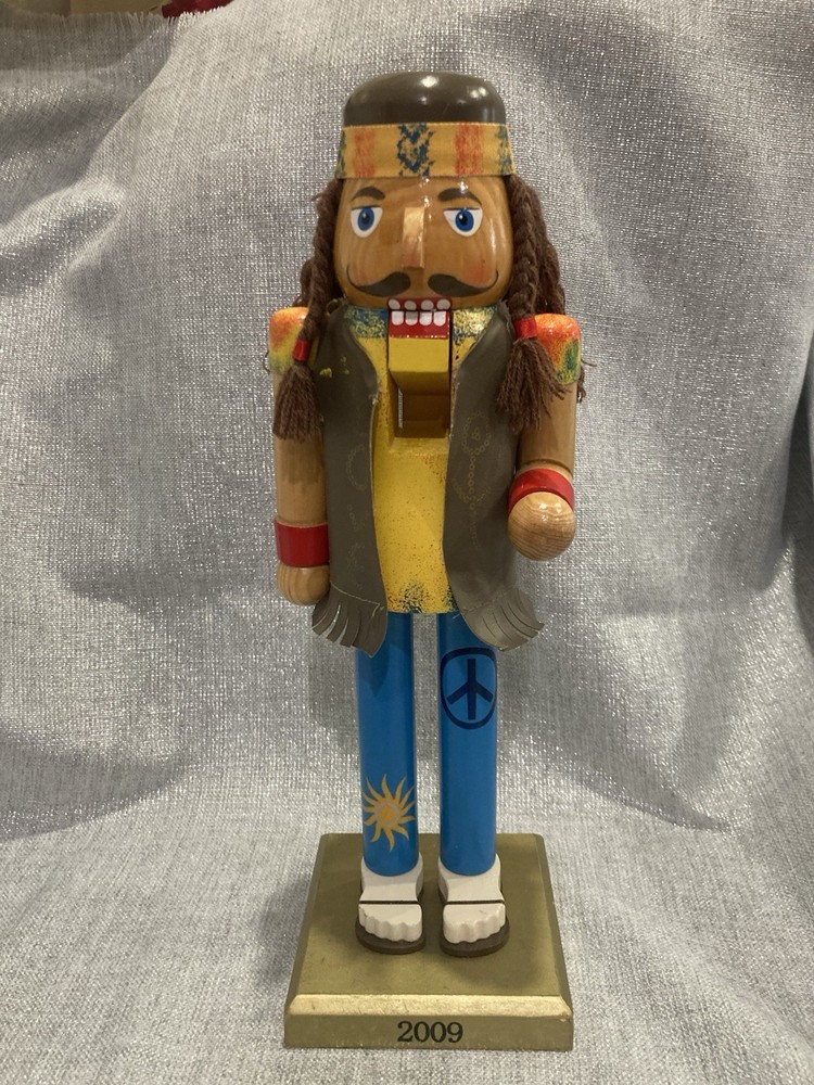 14” Tall Hippie Nutcracker 2009 Limited Edition Great Condition