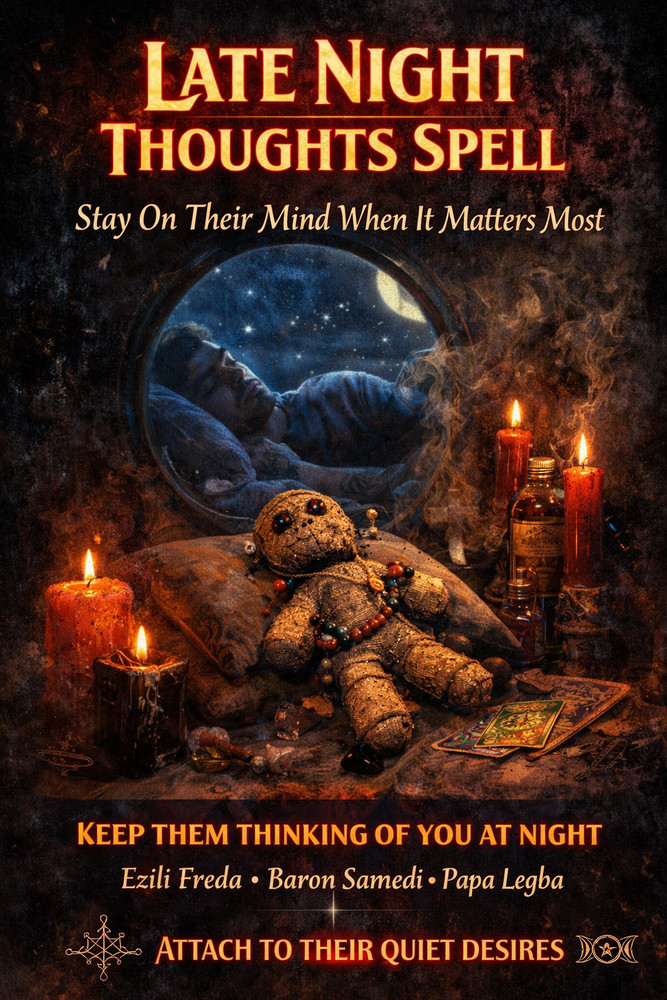 LATE NIGHT THOUGHTS BLACK MAGICK VOODOO  SPELL