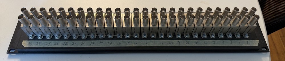 Bittree  2x26 SDI Dual Digital Video Audio Patch Bay Panel