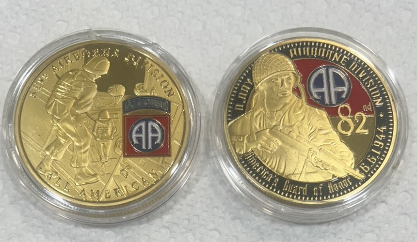 Army 82nd Airborne Challenge Coin