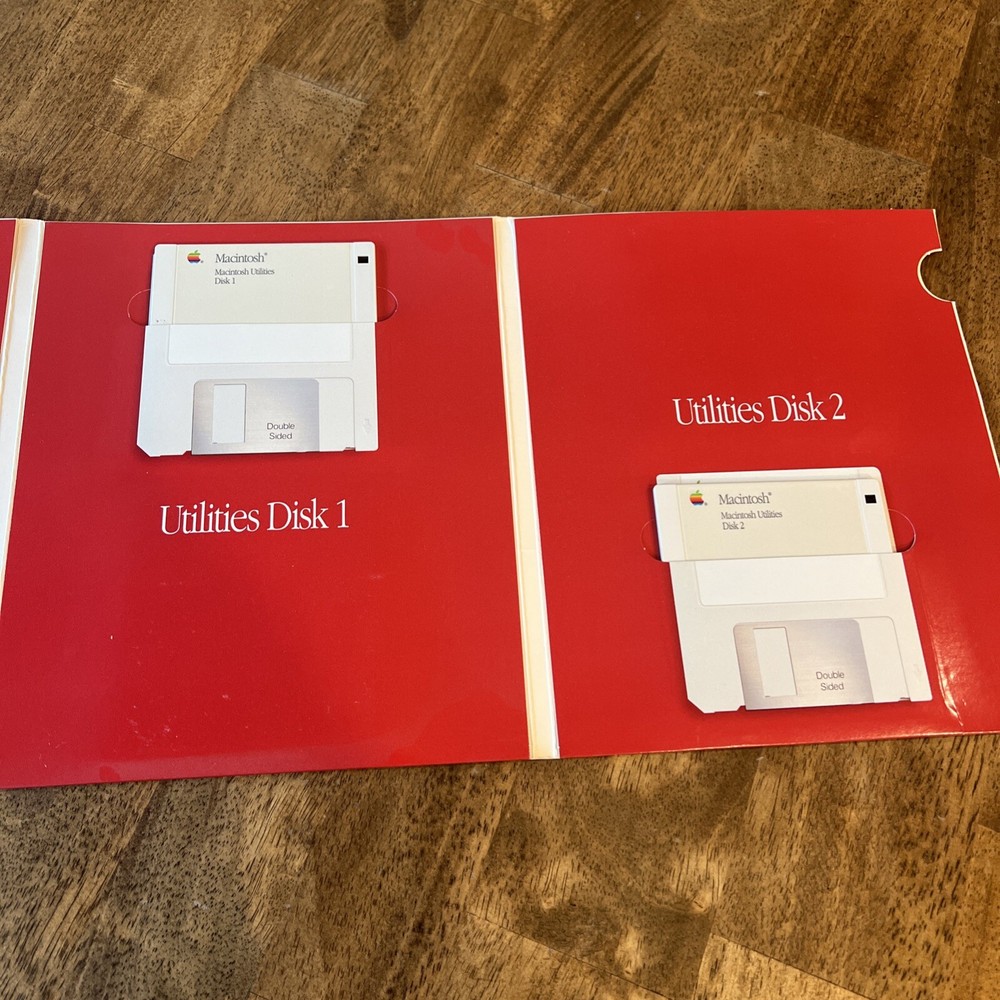 Macintosh SE Apple Tour Disk Set System Printing Tools Utilities 1 2 - ALL MINT