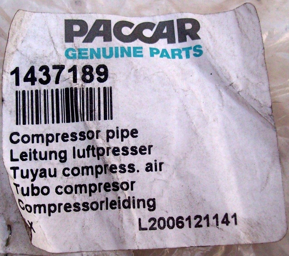 Fits DAF CF75 Compressor Pipe 1437189