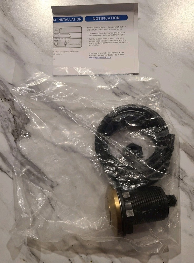 Garbage Disposal Switch Brass Cordless Air Switch (Incomplete)