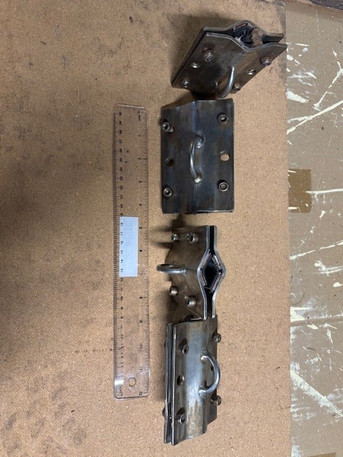 Stainless steel standing rigging clamps with eyes