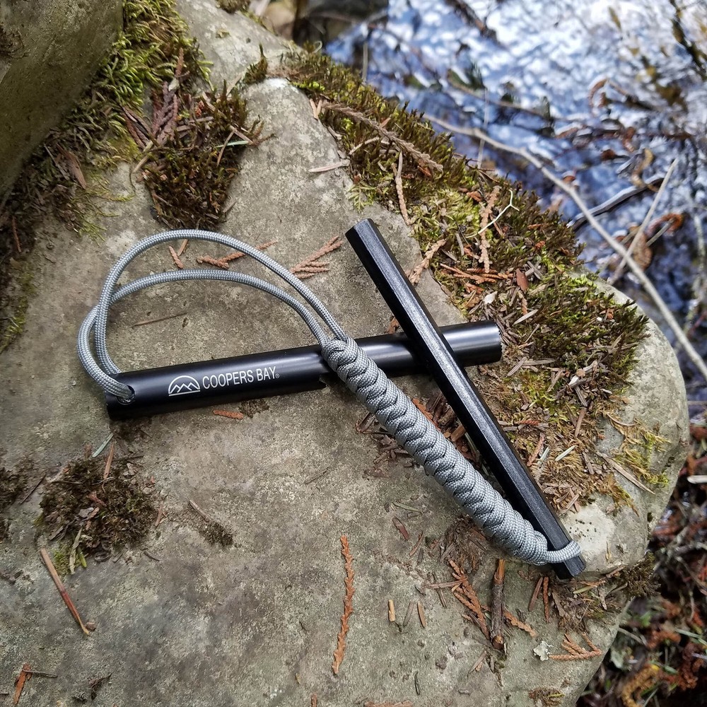 HexaLite Ferro Rod Fire Starter Large 6-Sided Shape & Easy Grip Striker