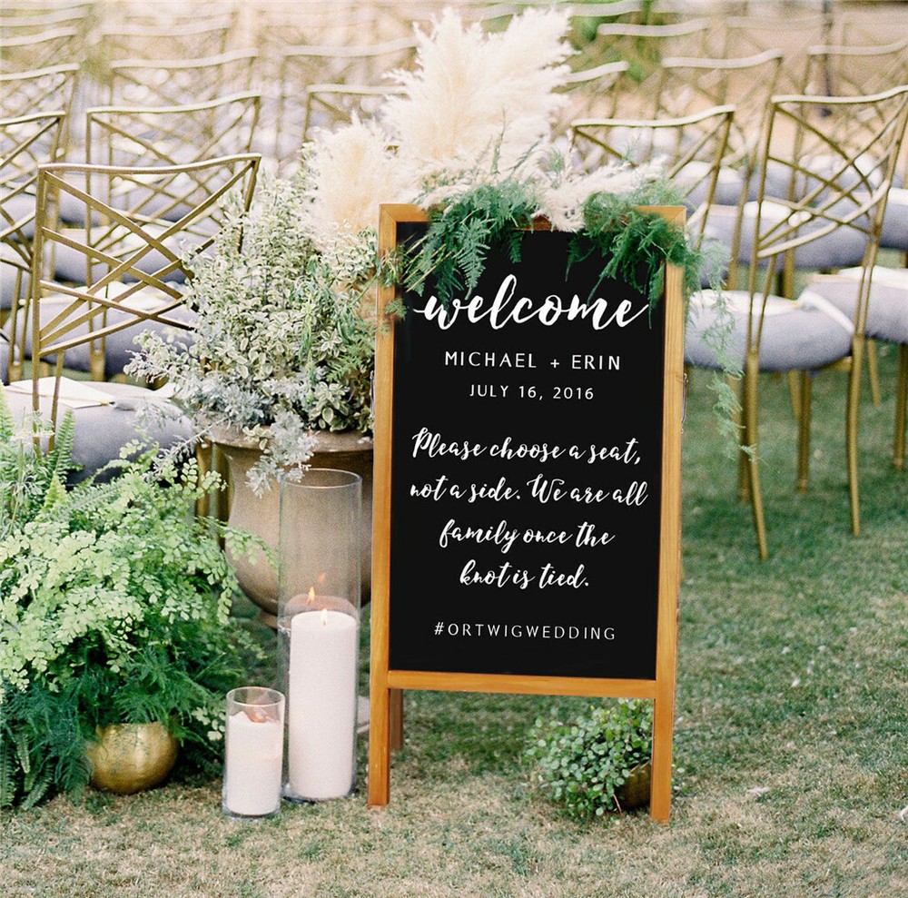 Magnetic Chalkboad Dual Side Sidewalk A Frame Sign Message Board Sandwich Board