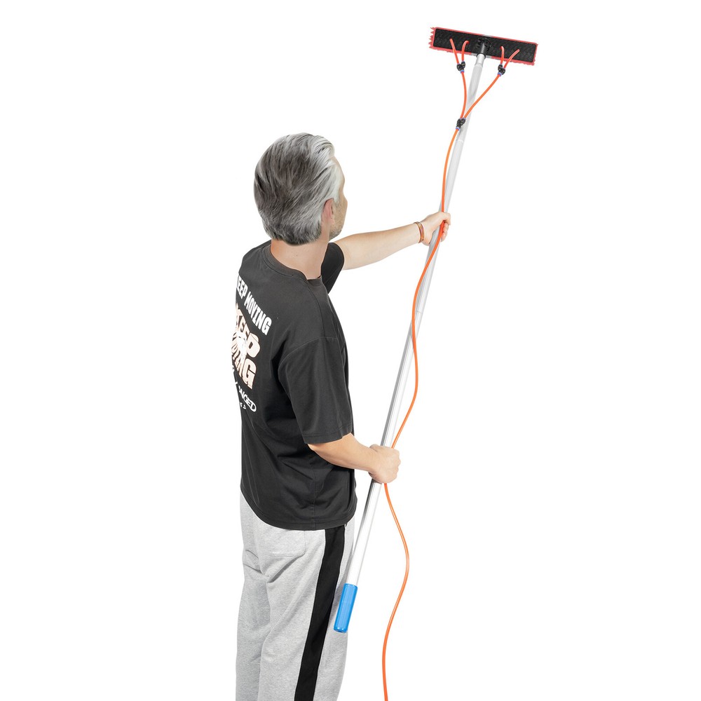 26 FT Water Fed Pole Kit Window Solar Panel Cleaning Extendable Telescopic Pole