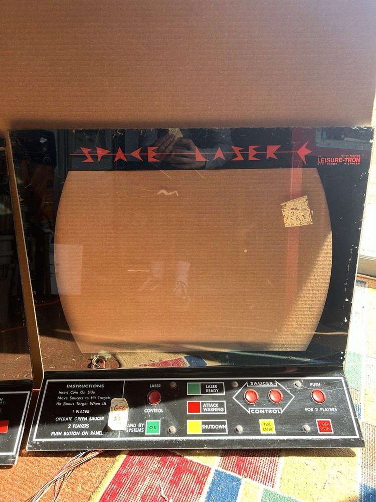 1970 Leisure-Tron Space Laser Front Panel Plexis