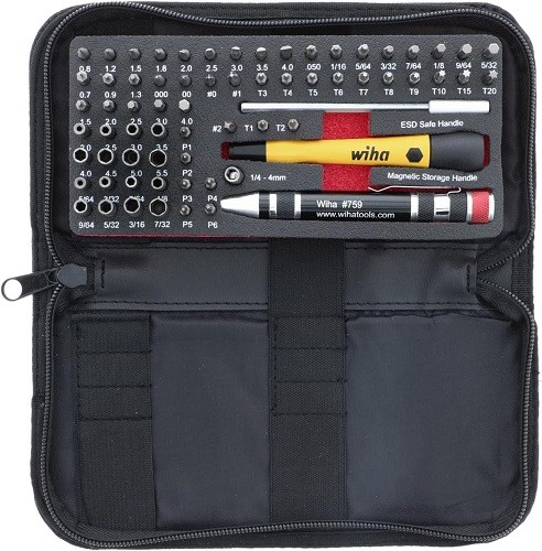 Wiha 75971 68 Piece System 4 Esd Safe Master Technician'S Micro Bits Set