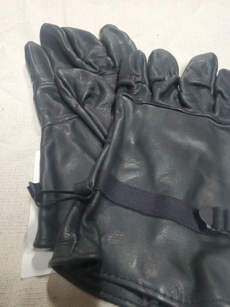 Bin Light Duty Black Leather D3A Gloves USGI Size 4 ( Medium) NOS