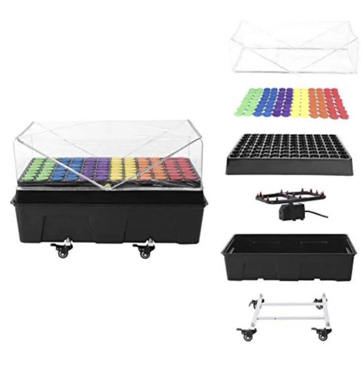 Clone Machine 96 Site, Aeroponic Cloning System Using 2 in Neoprene Insert